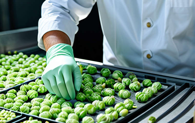 Image Prompt 1: The Precision and Innovation of Bioplastics Production**